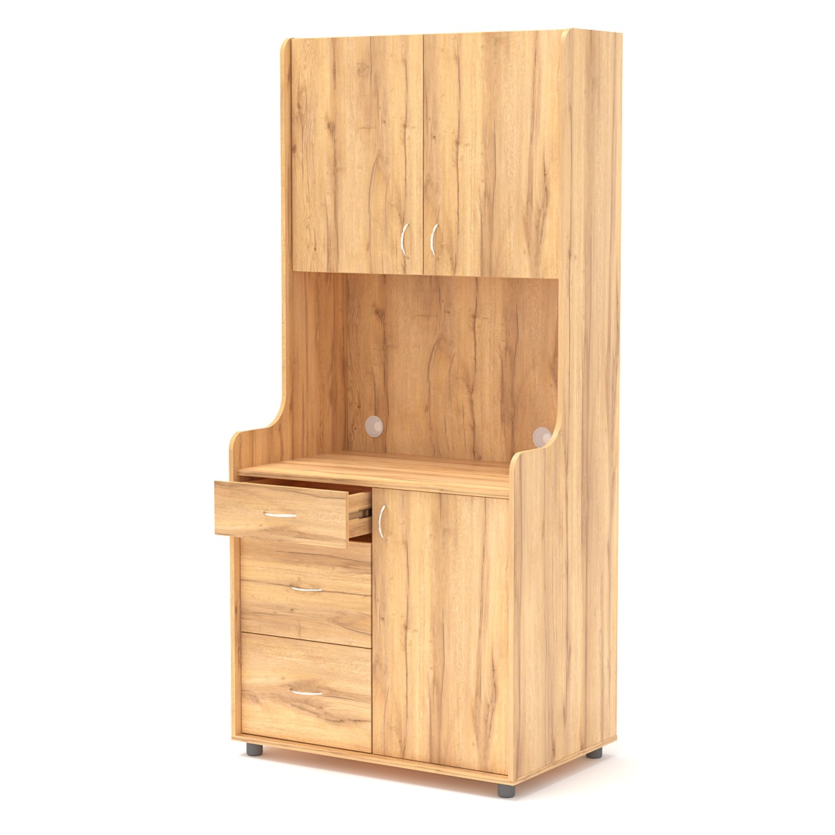 Офисная мини-кухня ЭЛЕГИЯ №4 Дуб Золотистый