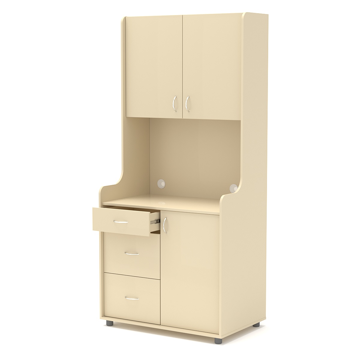 Офисная мини-кухня ЭЛЕГИЯ №4 Крем Вайс