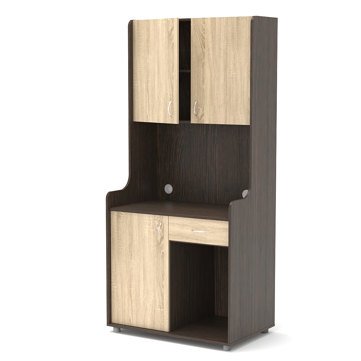 Офисная мини-кухня ЭЛЕГИЯ №5 Дуб Венге и Дуб Сонома