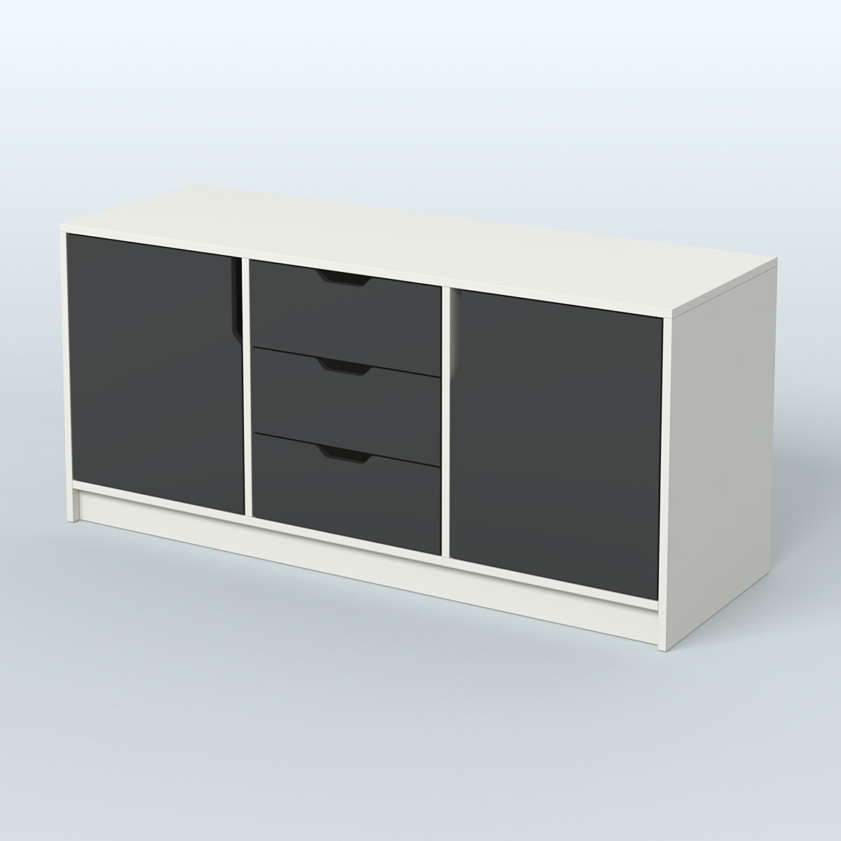 Тумба Модесто Белый и Черный