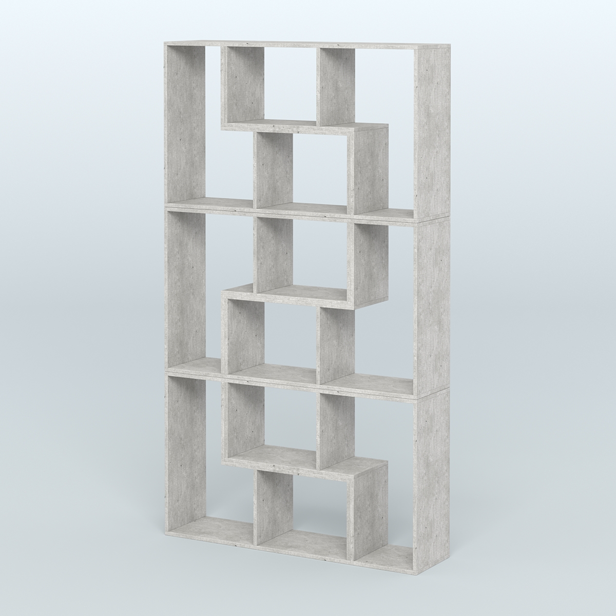 Высокий торговый стеллаж Лофт №3 шестимодульный Метрополитан Грей