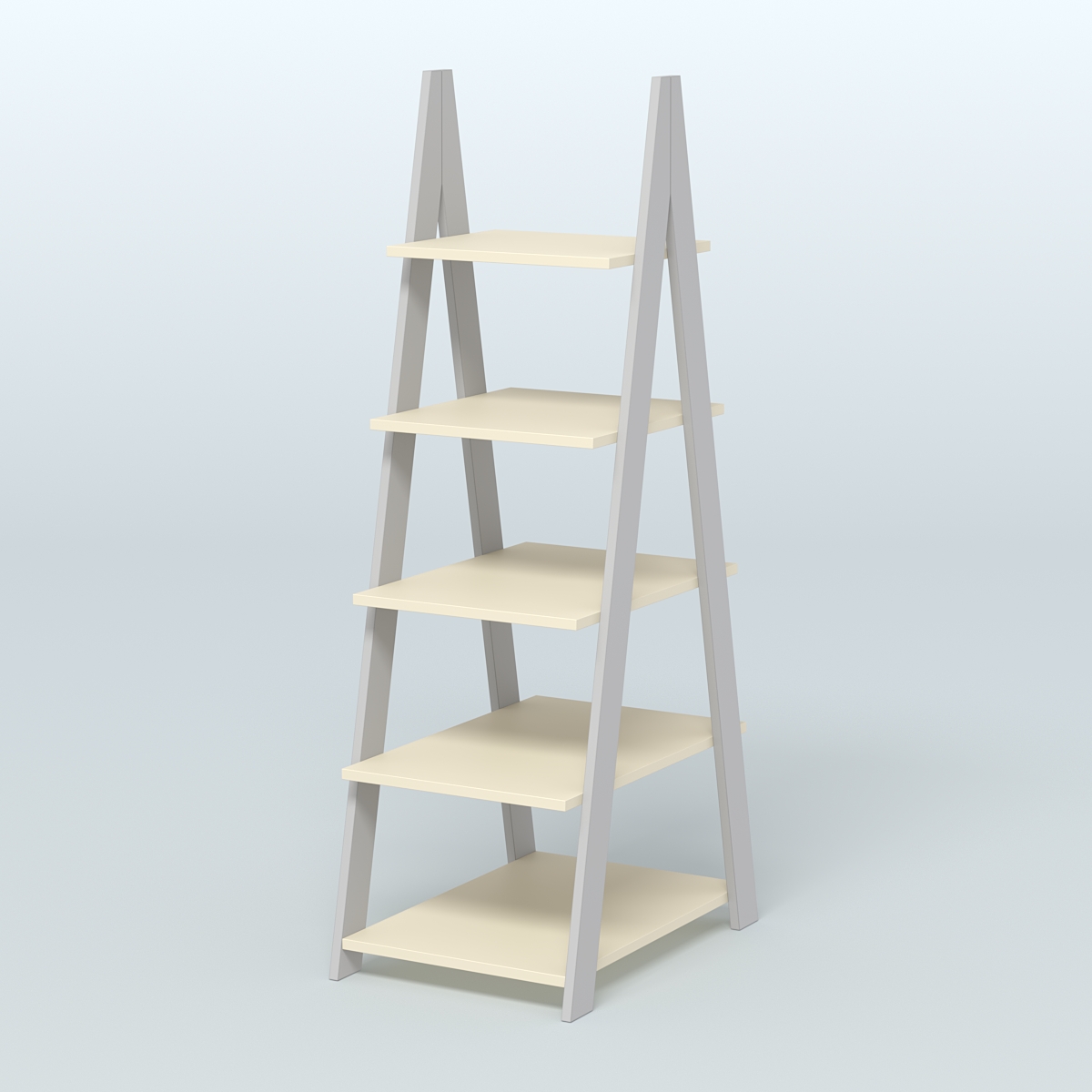 Торговая двусторонняя стойка ЛОФТ №3-650 узкая Серый + Крем Вайс