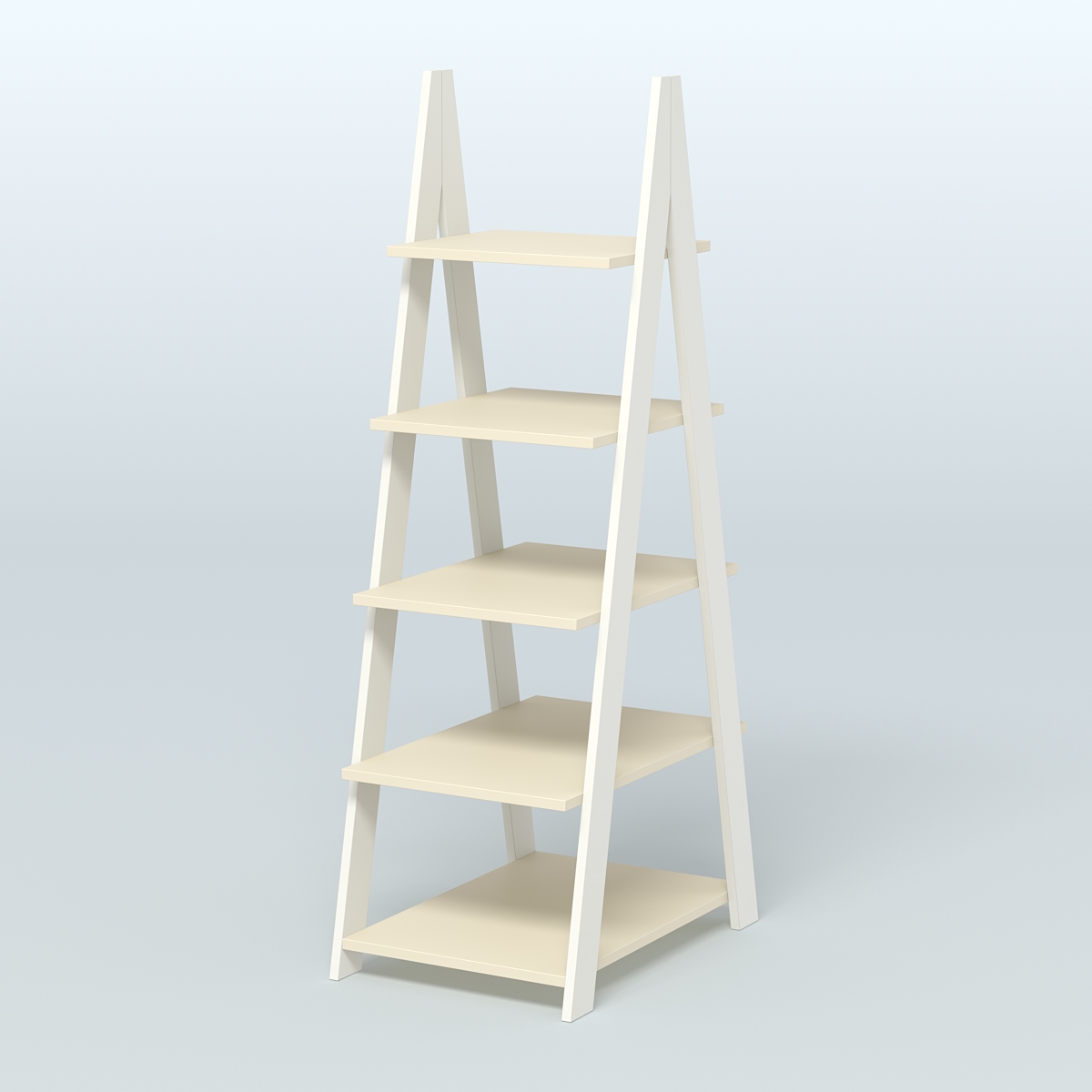 Торговая двусторонняя стойка ЛОФТ №3-650 узкая Белый + Крем Вайс