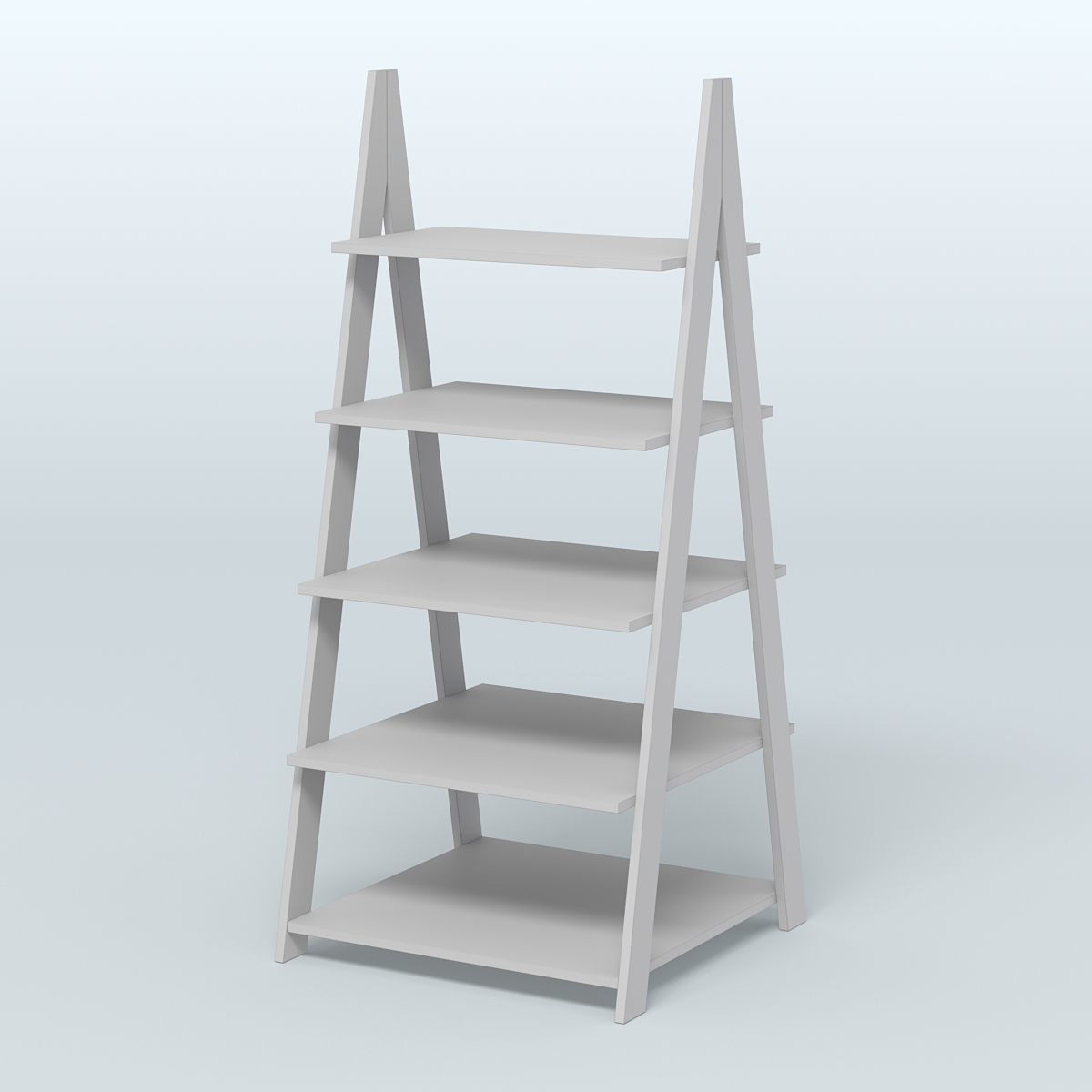 Торговая двусторонняя стойка ЛОФТ №3-950 с широкими полками Серый