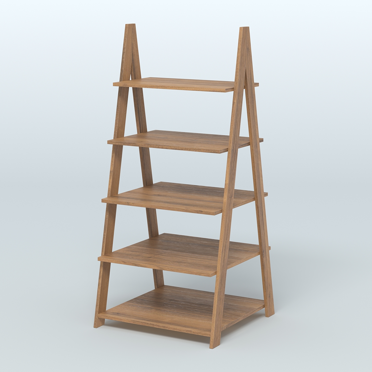 Торговая двусторонняя стойка ЛОФТ №3-950 с широкими полками Орех