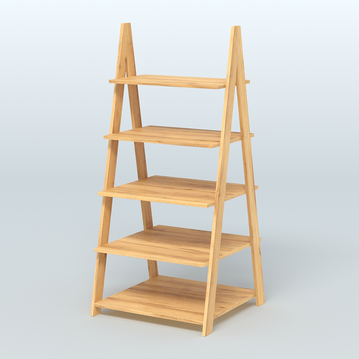 Торговая двусторонняя стойка ЛОФТ №3-950 с широкими полками Дуб Золотистый