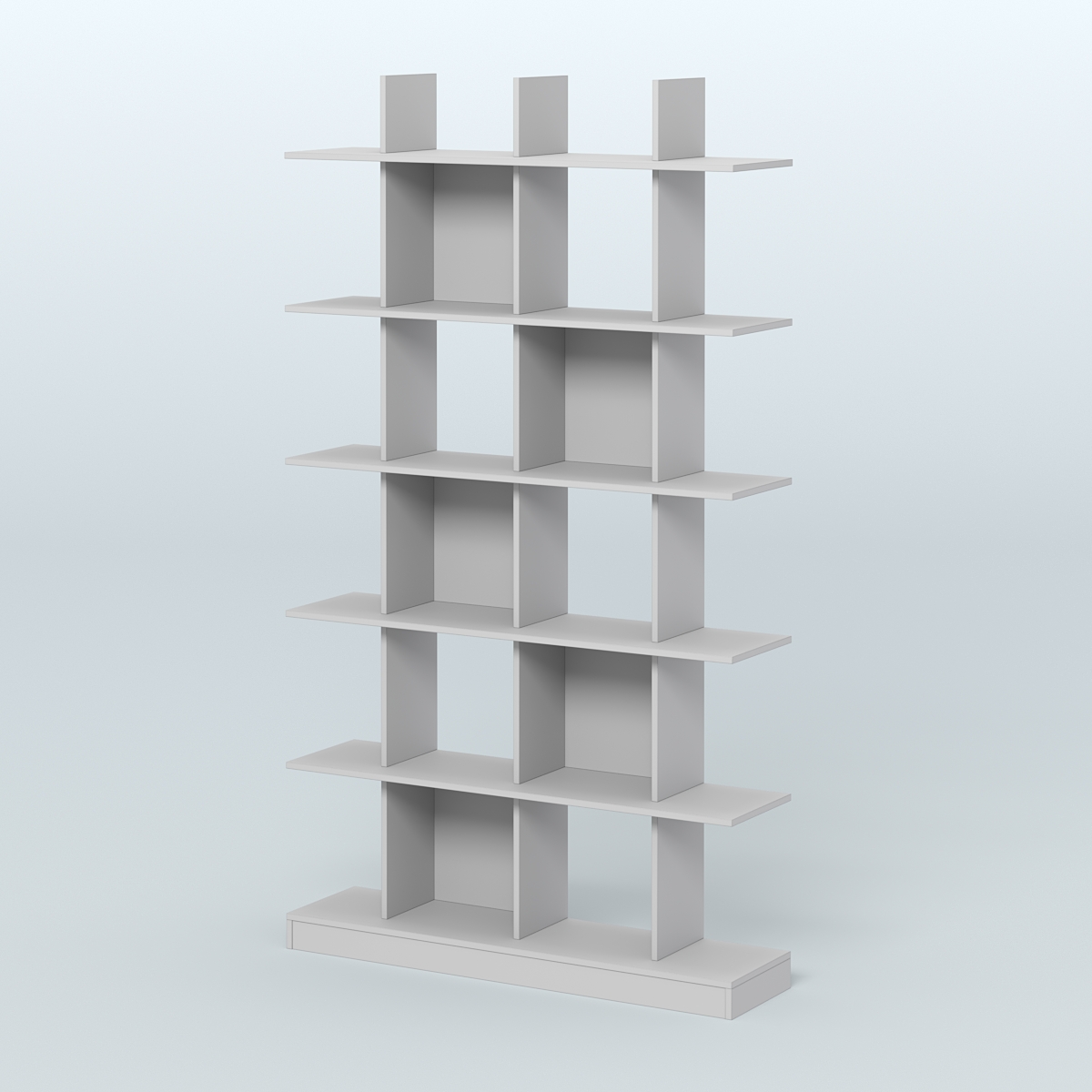 Торговый стеллаж Лофт №4 с ячейками Серый