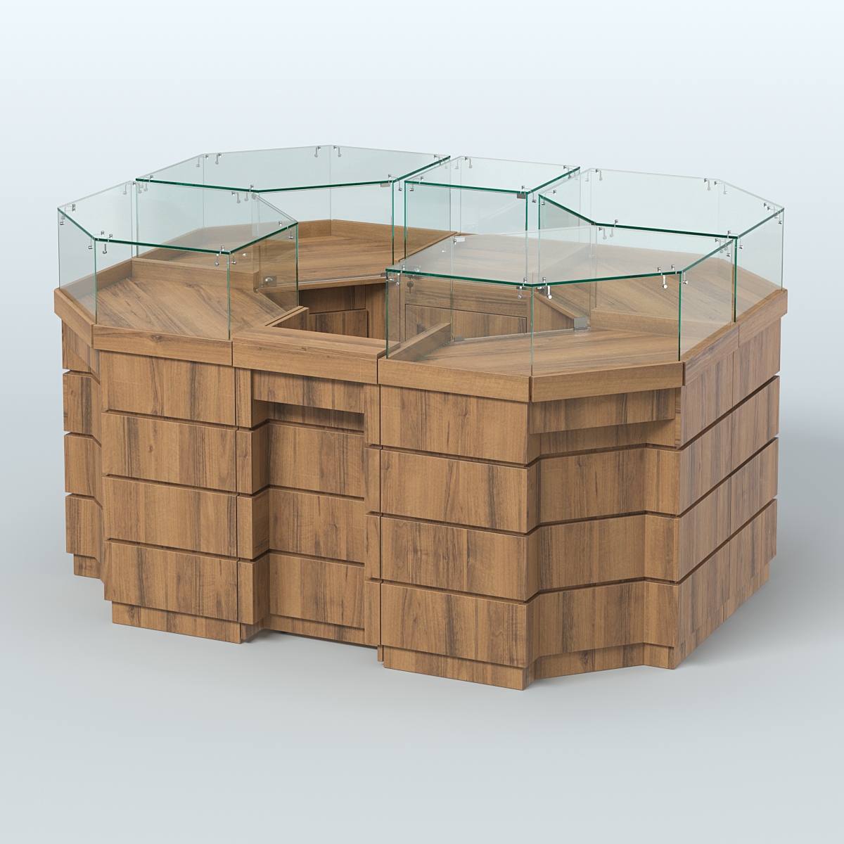 Торговый островок GOLD №1 (3,13 кв.м) Орех