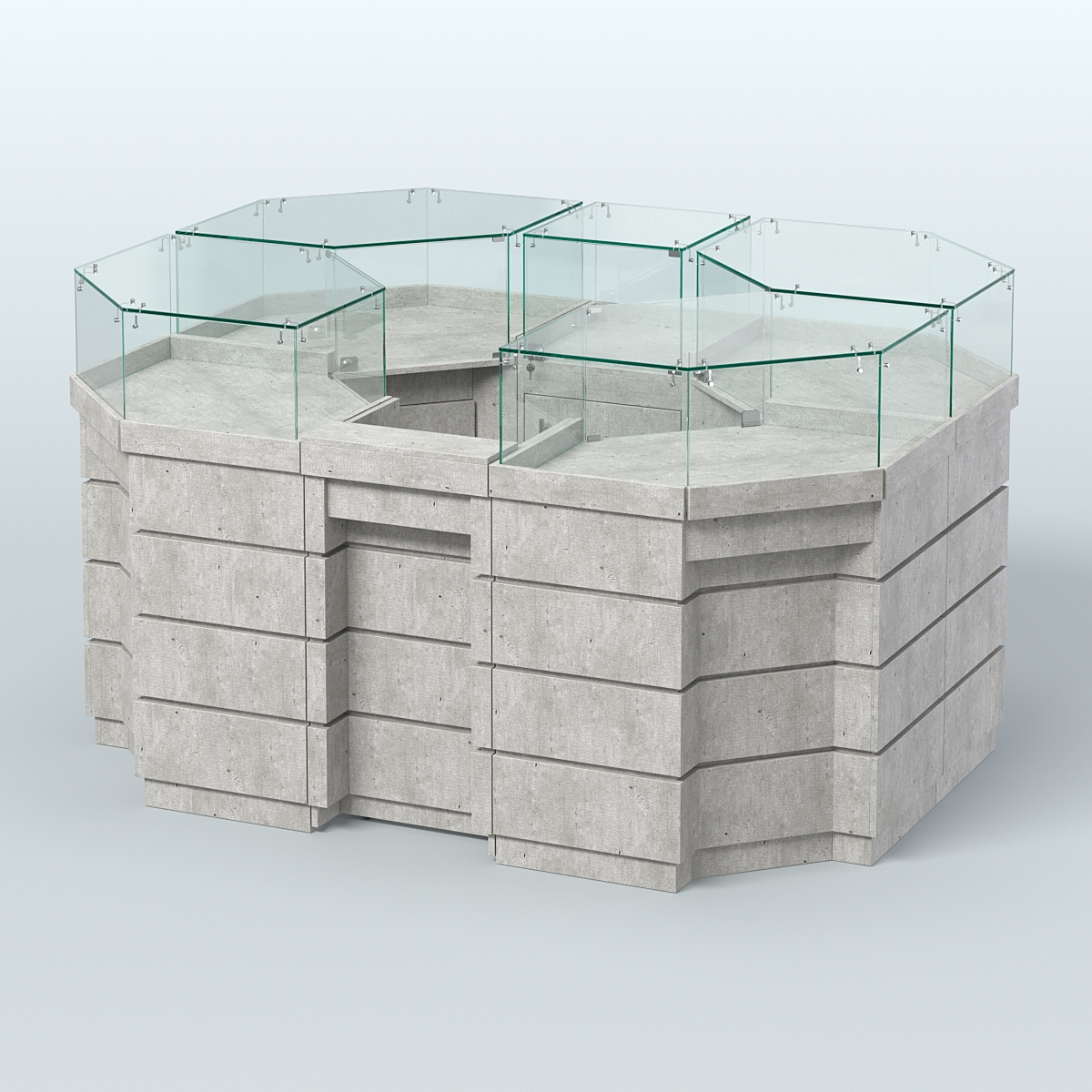 Торговый островок GOLD №1 (3,13 кв.м) Метрополитан Грей