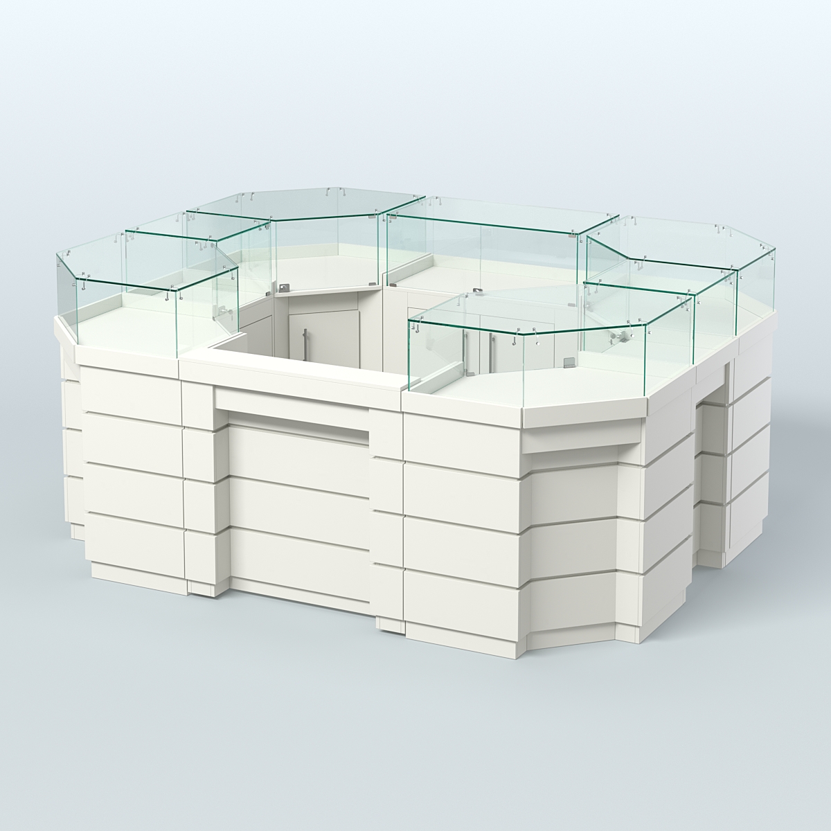 Торговый островок GOLD №3 (4,94 кв.м) Белый