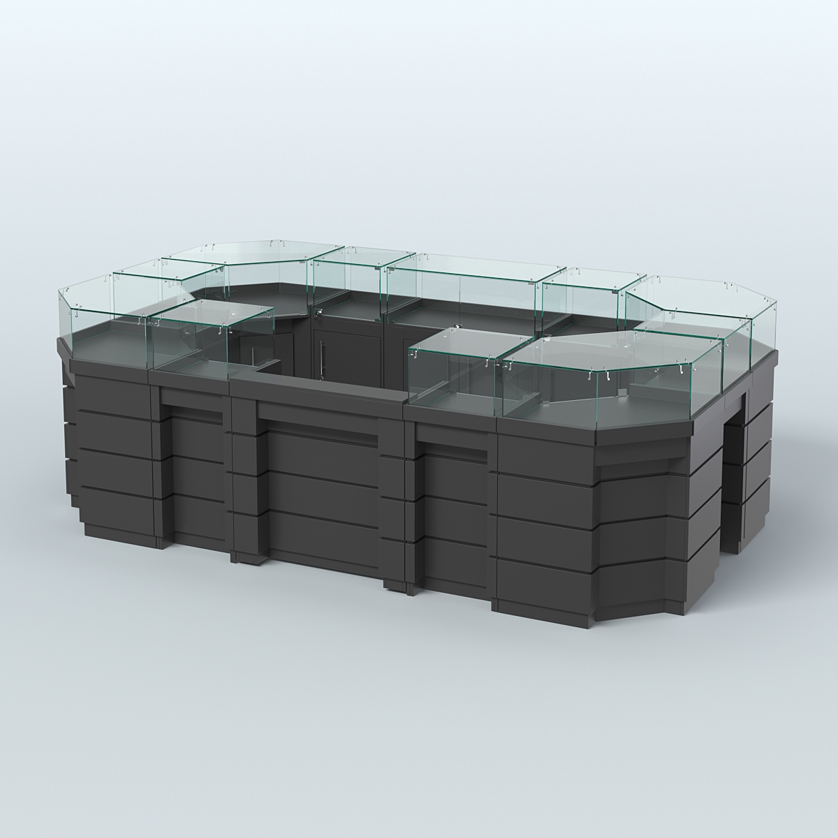 Торговый островок GOLD №4 (6,75 кв.м) Черный