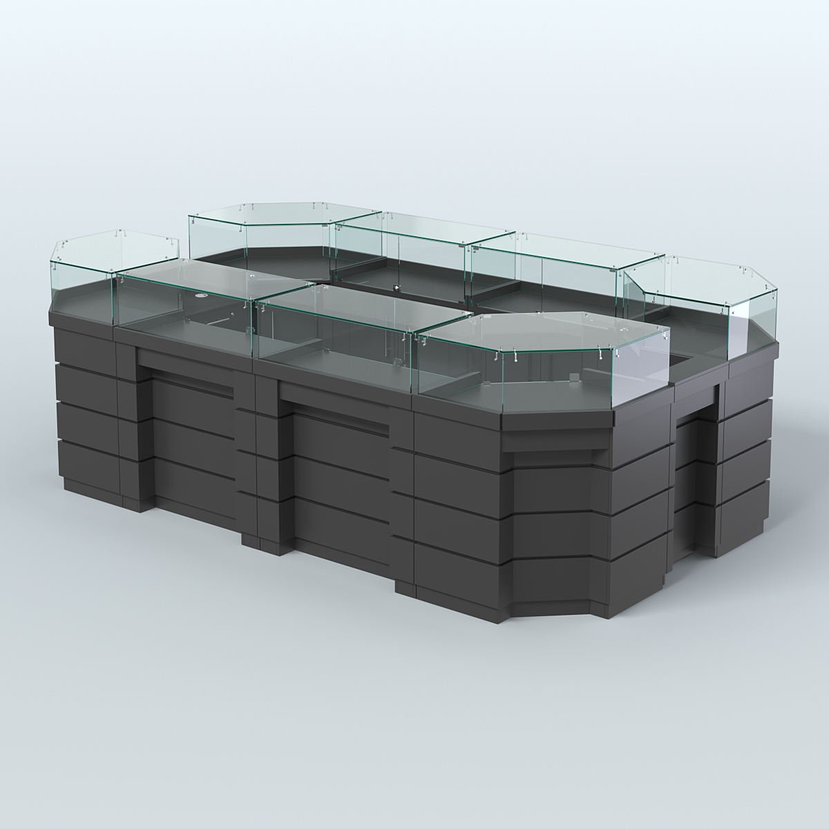 Торговый островок GOLD №5 (6,75 кв.м) Черный