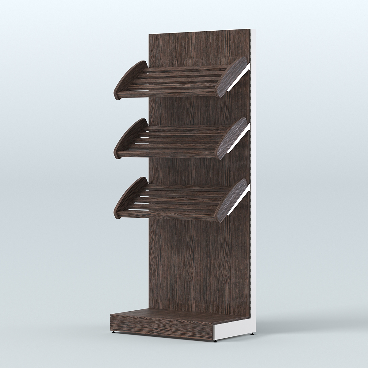 Стеллаж для хлеба и выпечки с тремя наклонными полками СХНП-01 Дуб Венге