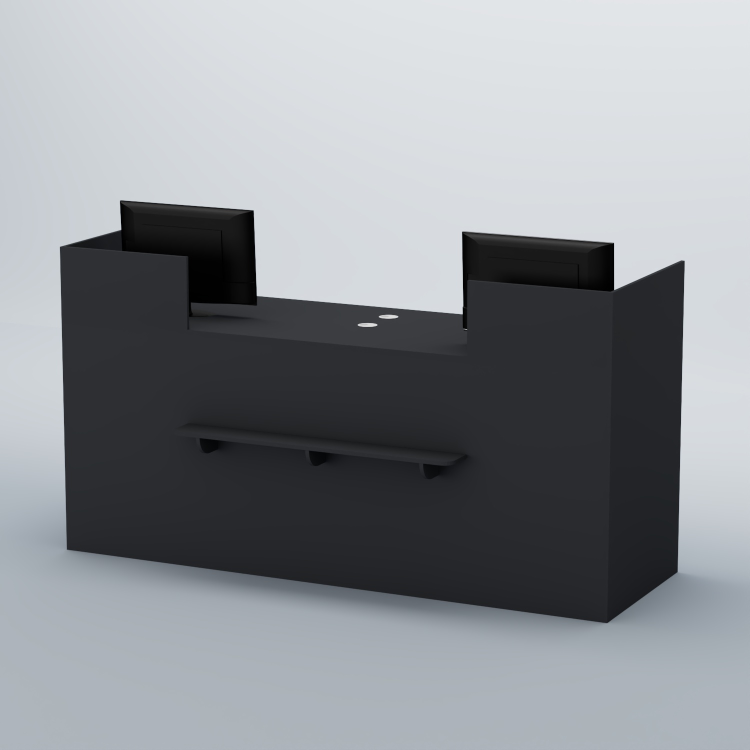 Ресепшен Атлант классический с полкой №2 Антрацит