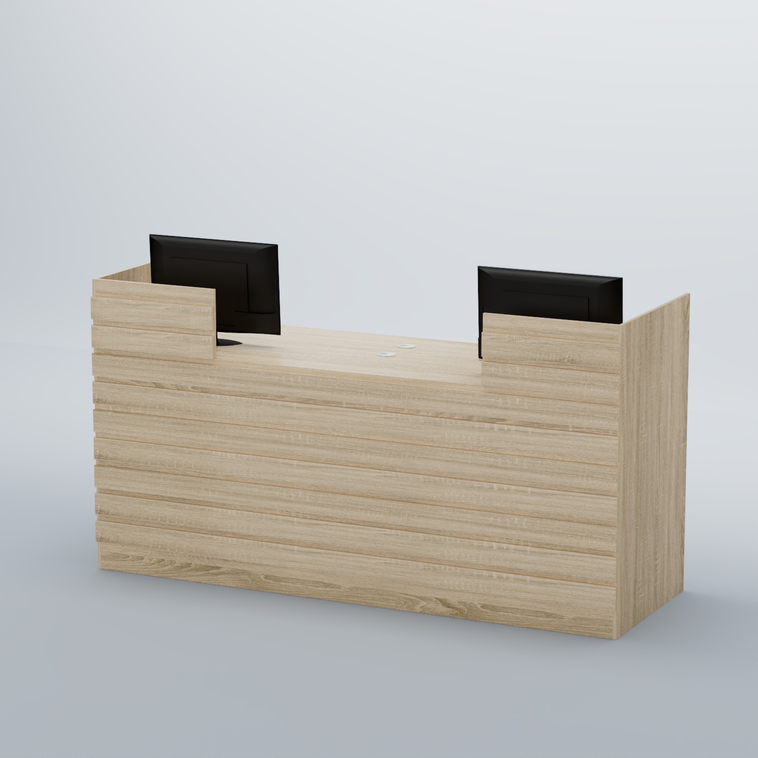 Ресепшен Атлант с накладными планками №6 Дуб сонома