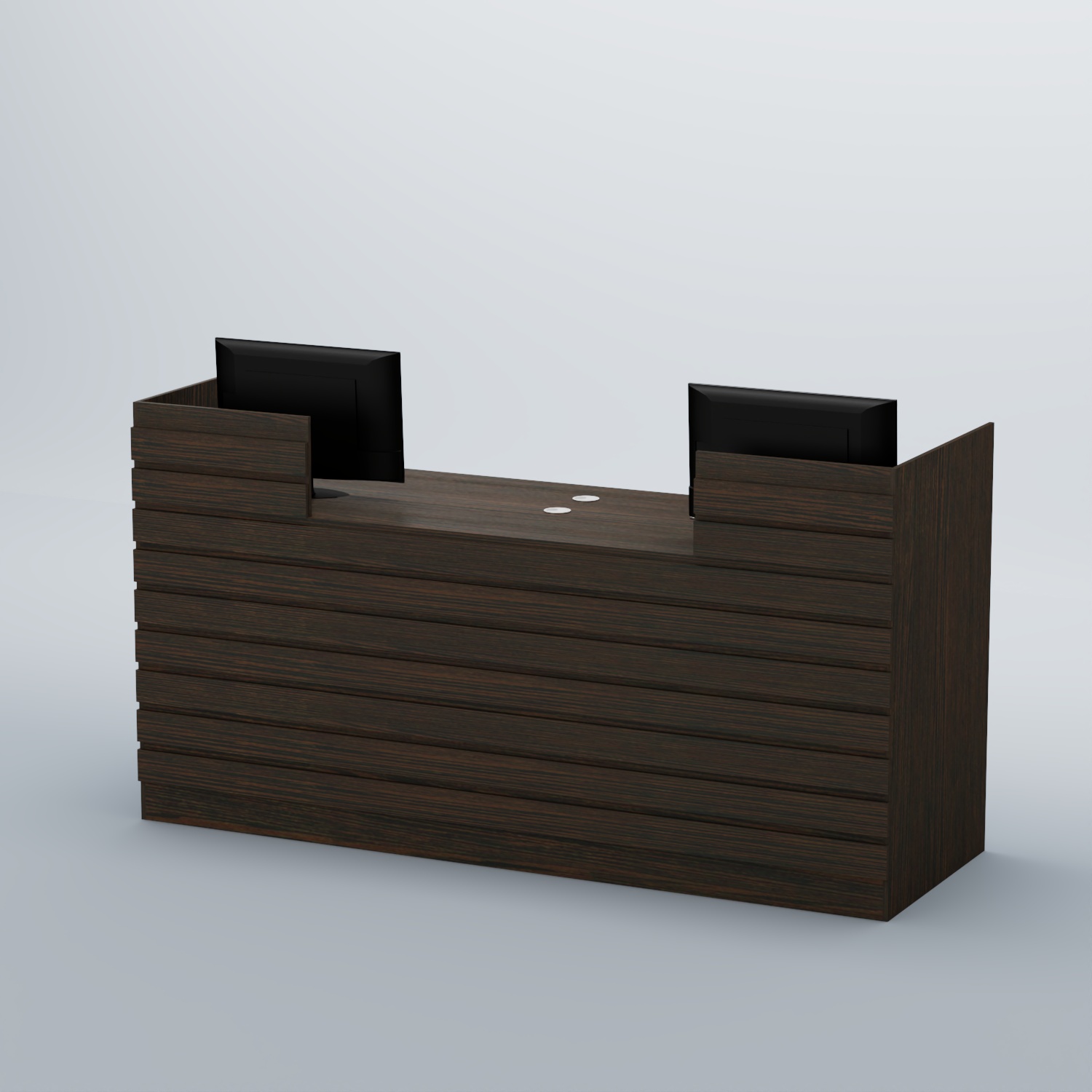 Ресепшен Атлант с накладными планками №6 Дуб Венге