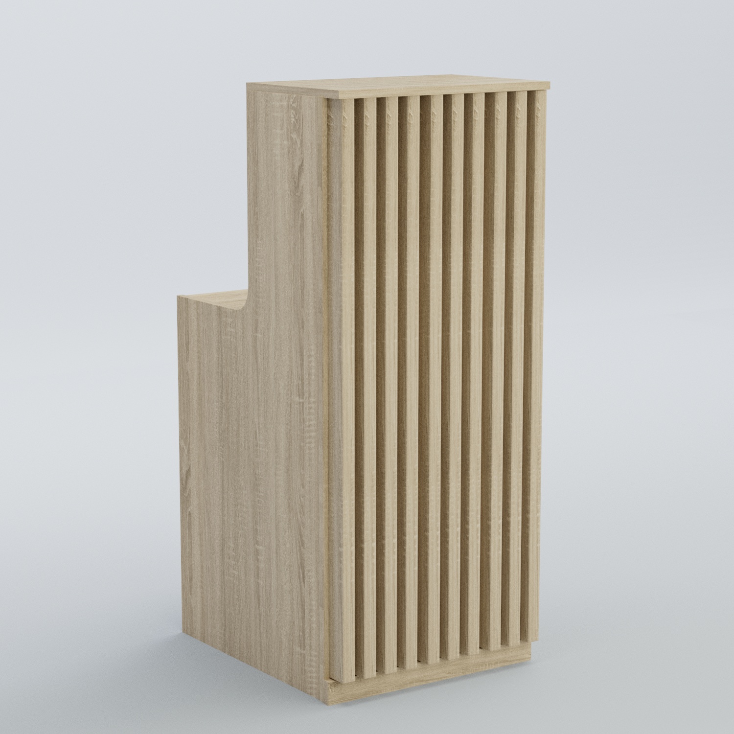 Ресепшен узкий серии ВЕРТИКАЛЬ №2 Дуб сонома