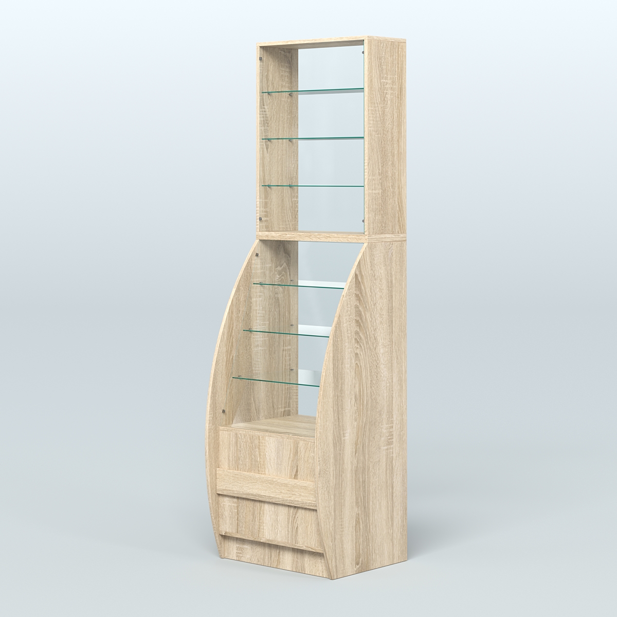 Витрина БРИЗ №1-600 Дуб сонома