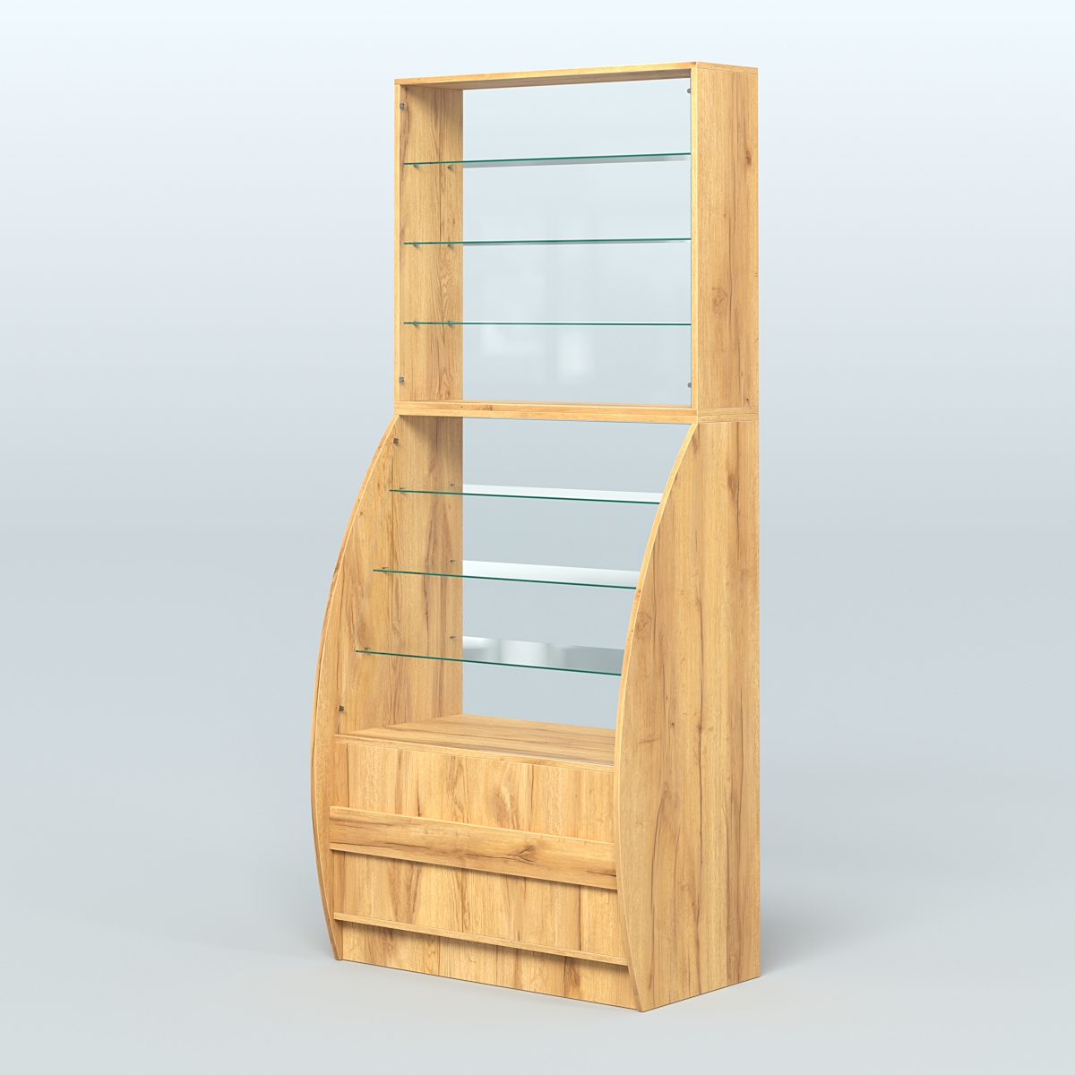 Витрина БРИЗ №1-900 Дуб Золотистый