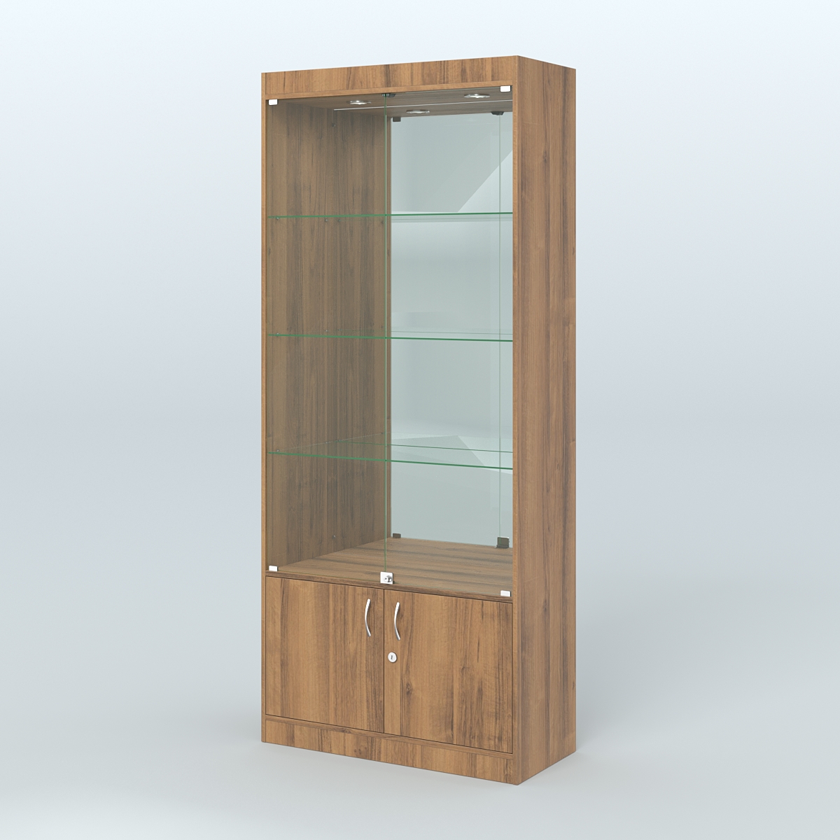 Витрина из ДСП для аптеки №1-400-3 Орех