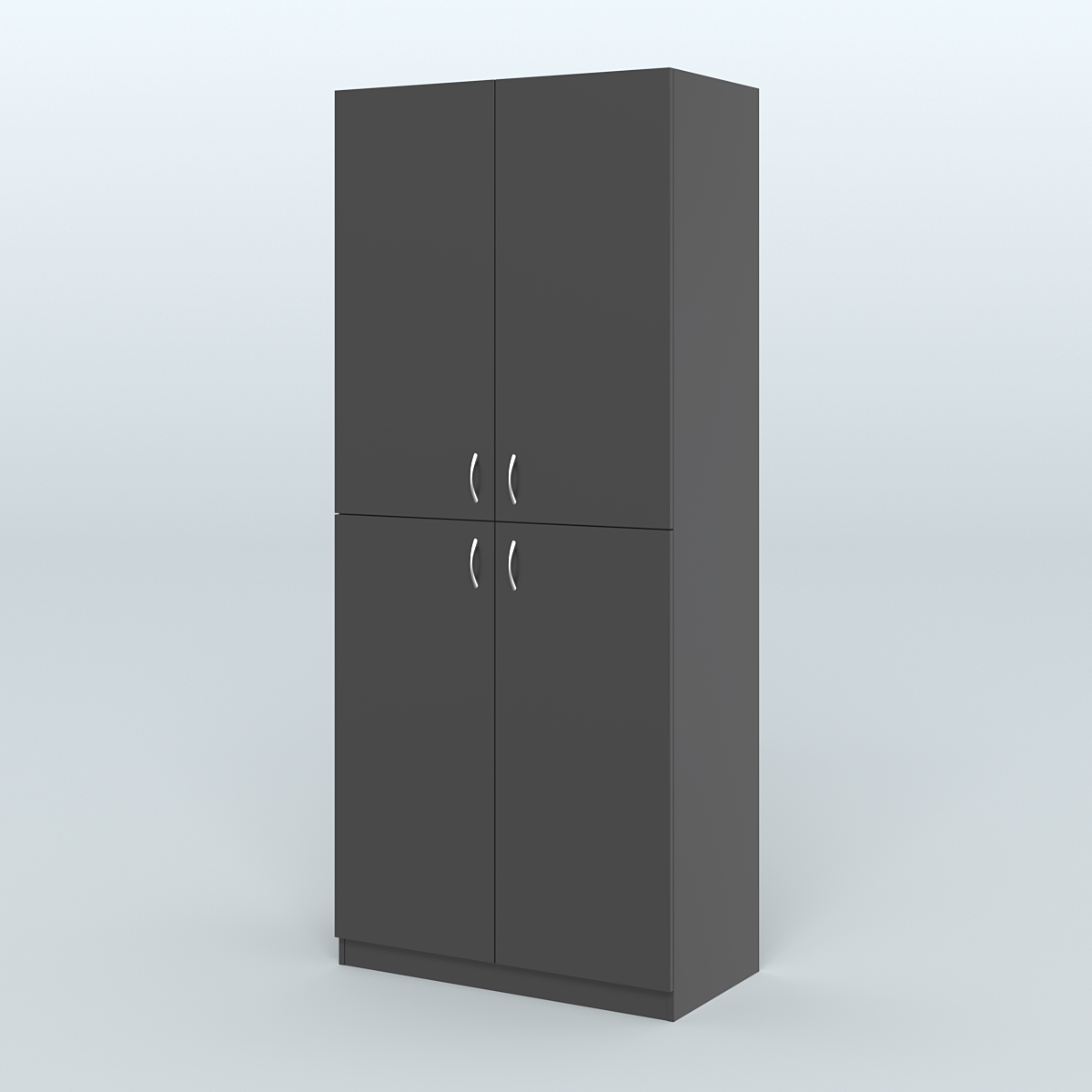 Шкаф для аптек с вертикальными разделителями №1 Черный