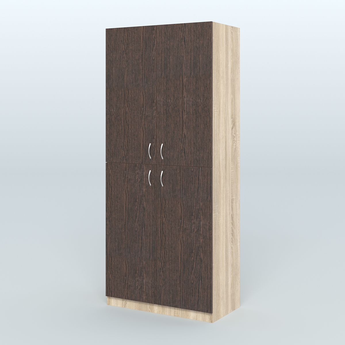 Шкаф для аптек с вертикальными разделителями №1 Дуб Сонома + Дуб Венге