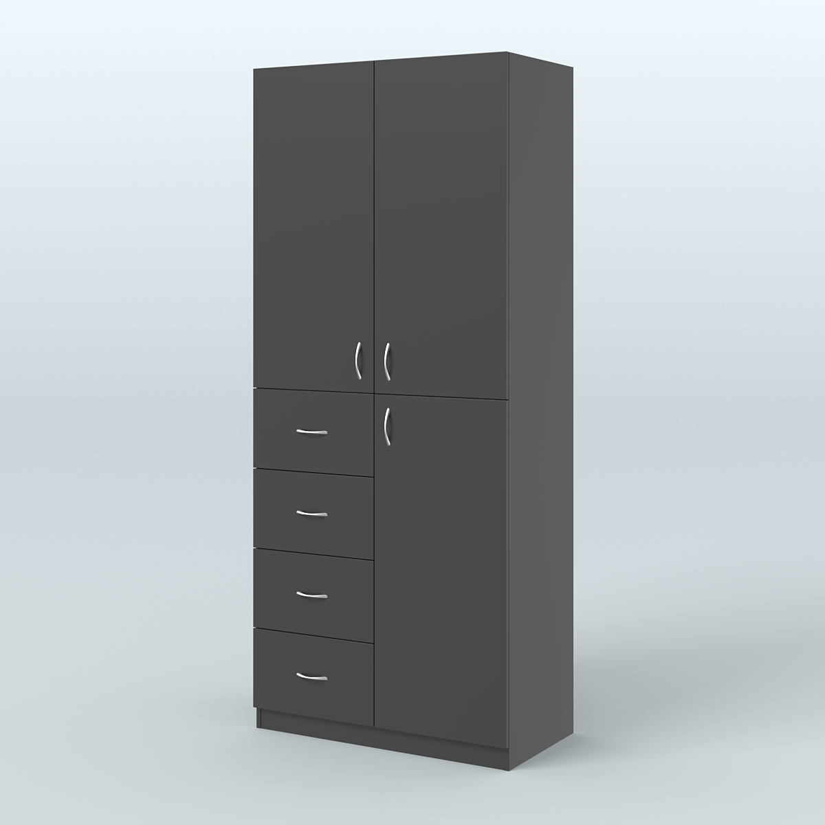 Шкаф для аптек с ящиками и полками №3 Черный