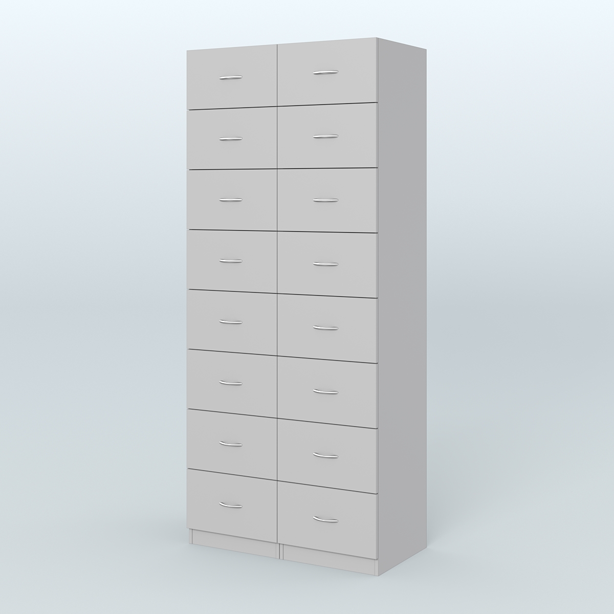 Шкаф для аптек - картотека серии RED №8  Серый