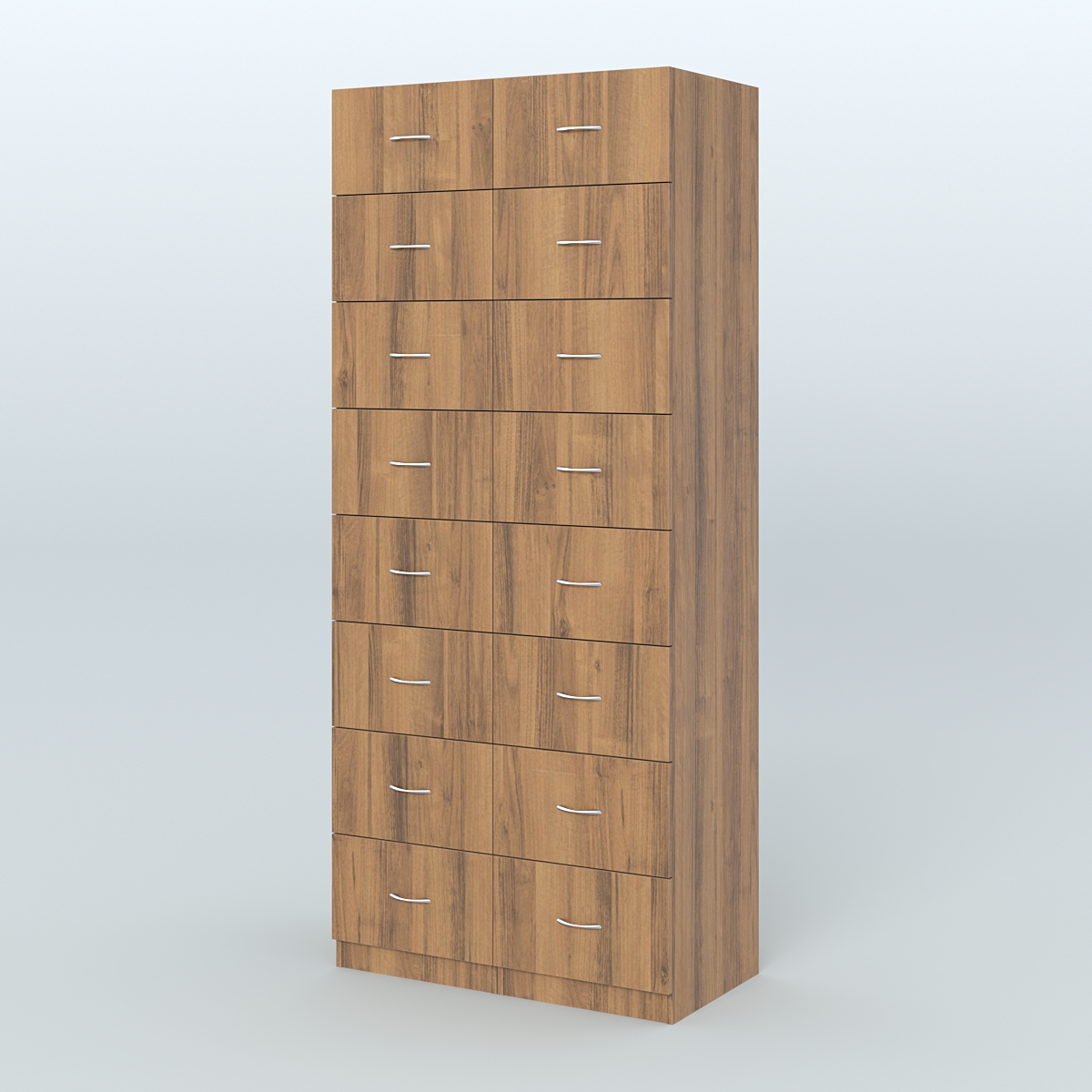 Шкаф для аптек - картотека серии RED №8  Орех