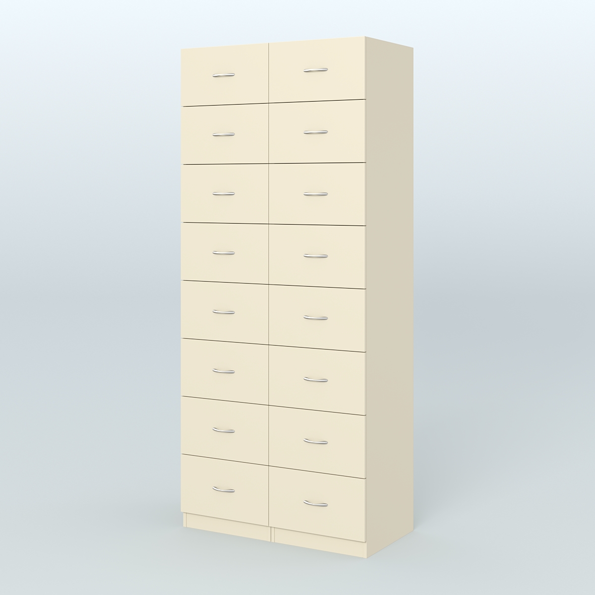 Шкаф для аптек - картотека серии RED №8  Крем Вайс