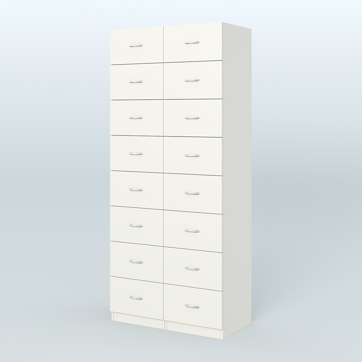 Шкаф для аптек - картотека серии RED №8  Белый