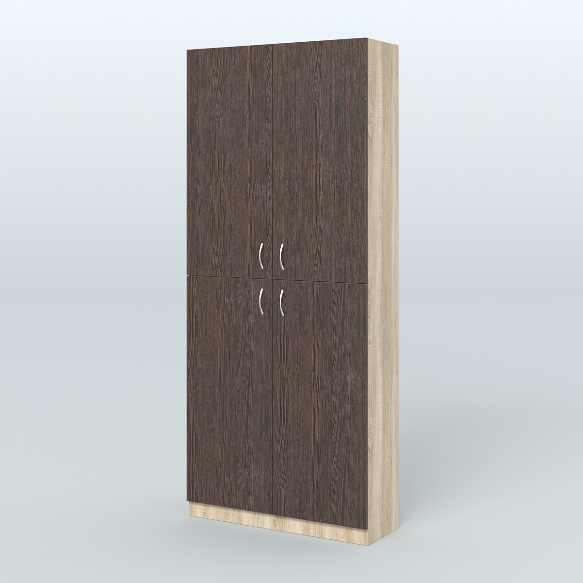 Аптечный широкий стеллаж под резину №1 Дуб Сонома + Дуб Венге