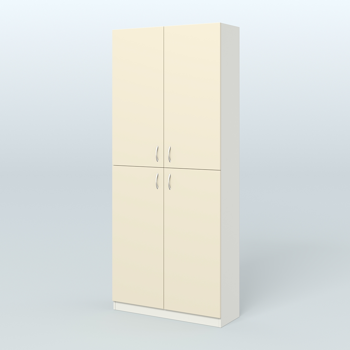 Аптечный широкий стеллаж под резину №1 Белый + Крем Вайс