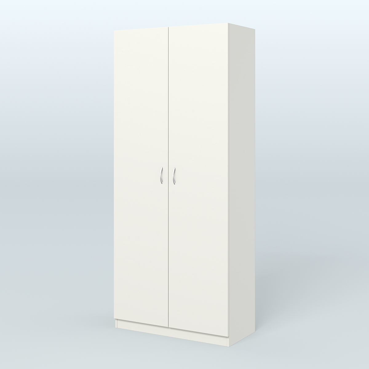 Аптечный шкаф широкий для одежды персонала №4 Белый