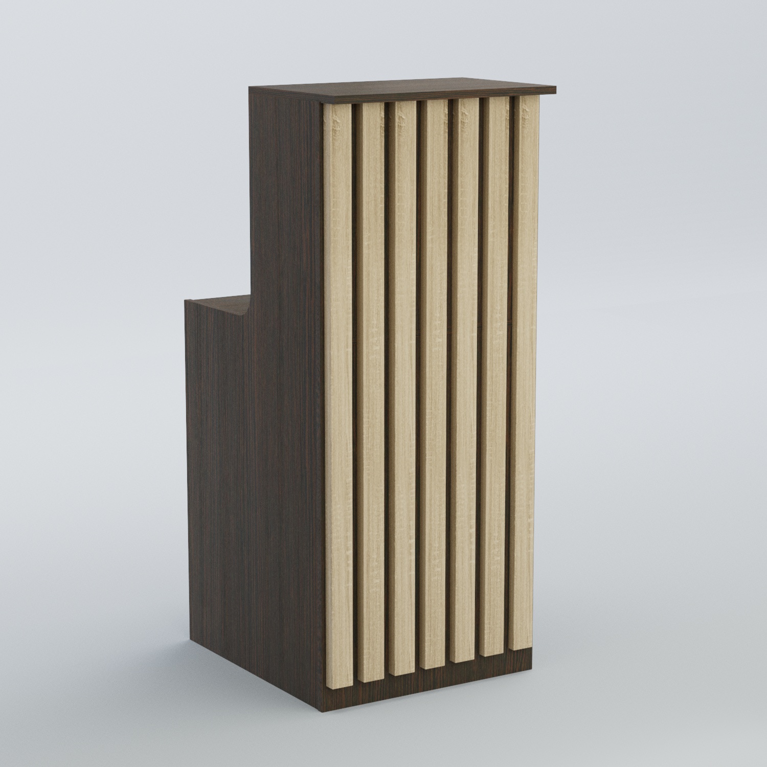 Ресепшен узкий серии ПРИЛИВ №2 Дуб Венге + Дуб Сонома