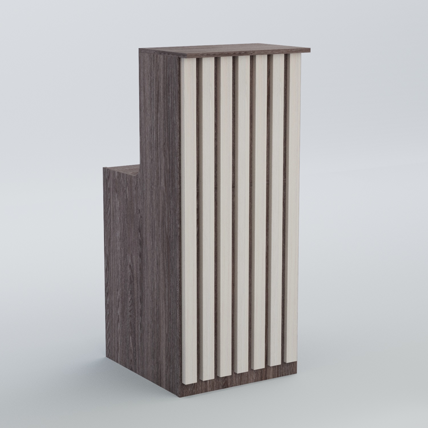 Ресепшен узкий серии ПРИЛИВ №2 Ясень Анкор темный + Ясень Анкор светлый