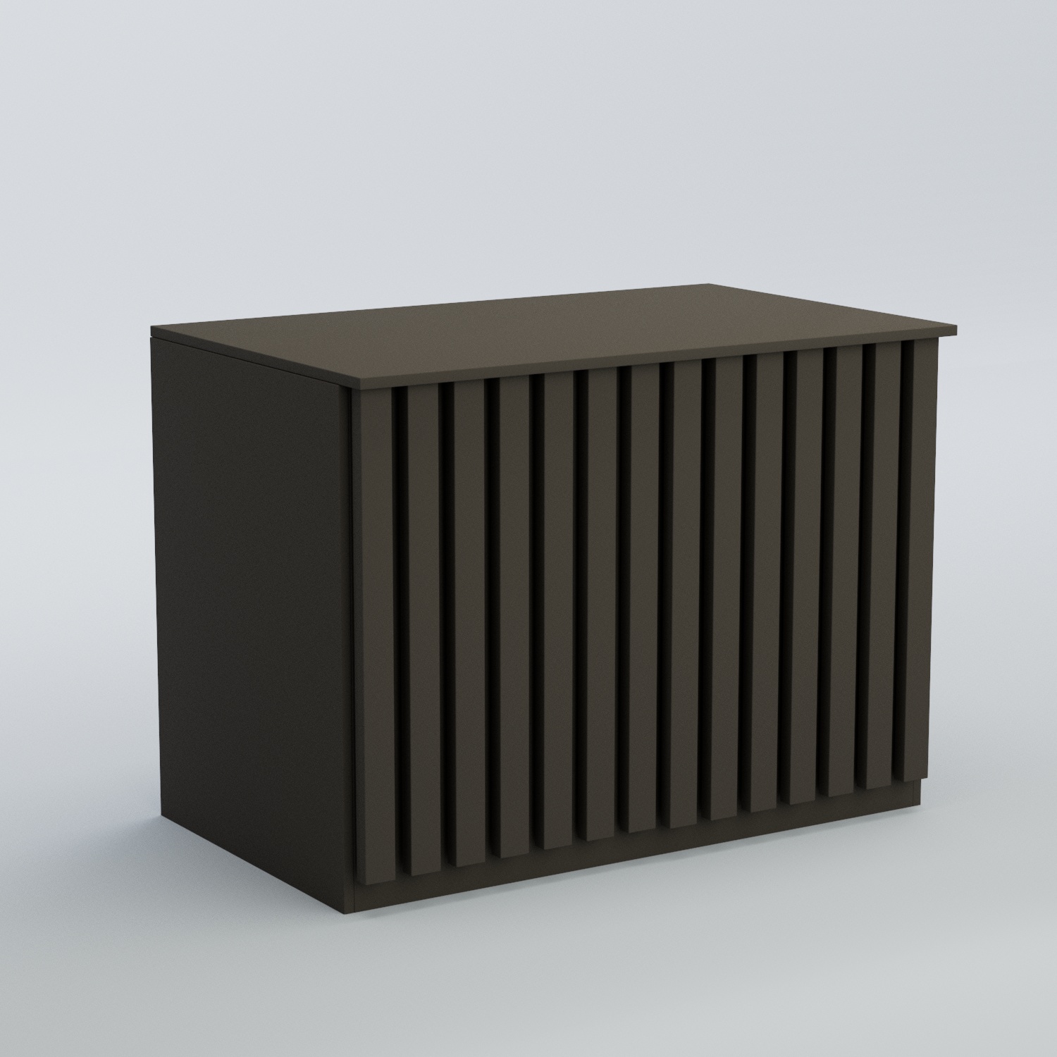 Ресепшен - стол широкий серии ПРИЛИВ №8 Черный