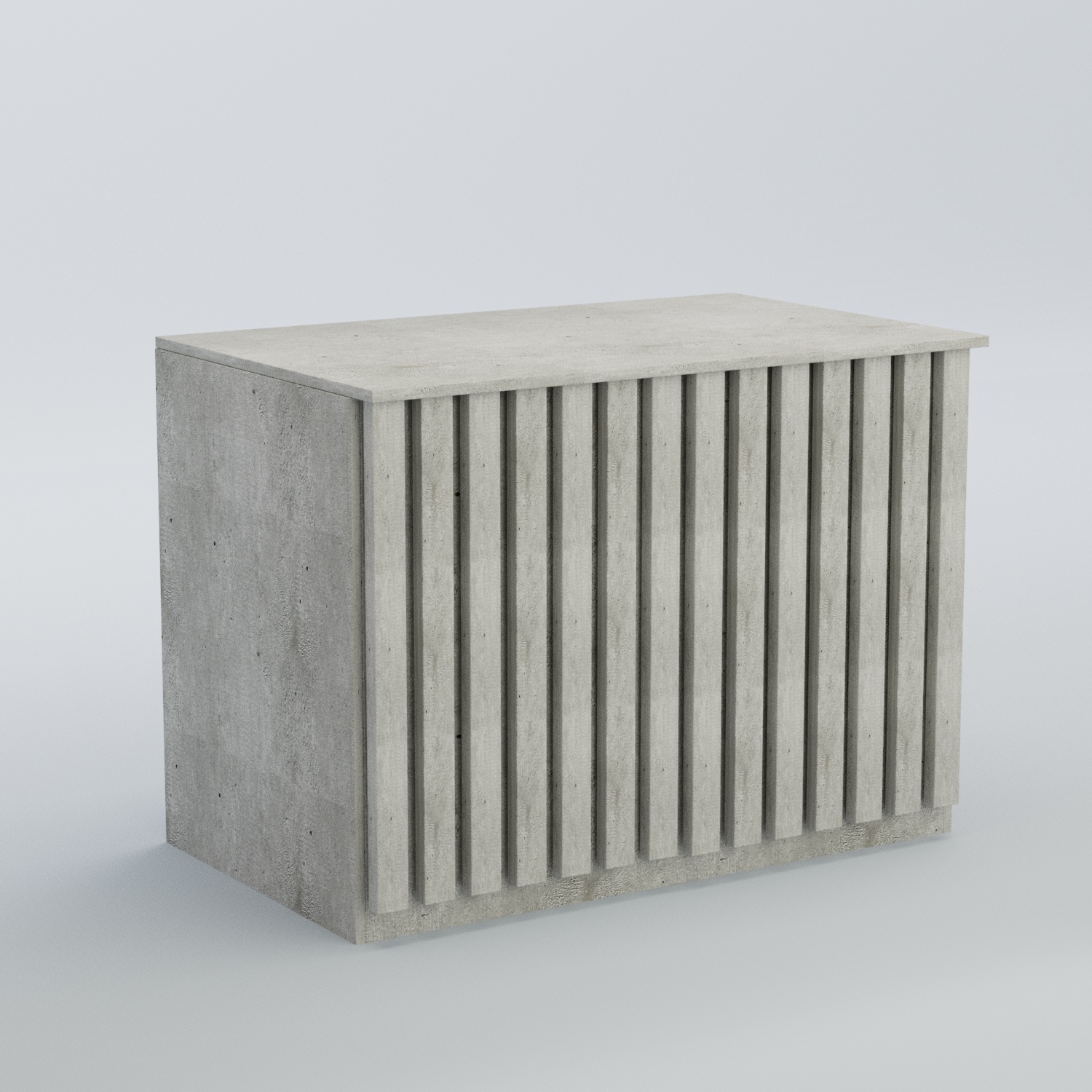 Ресепшен - стол широкий серии ПРИЛИВ №8 Метрополитан Грей