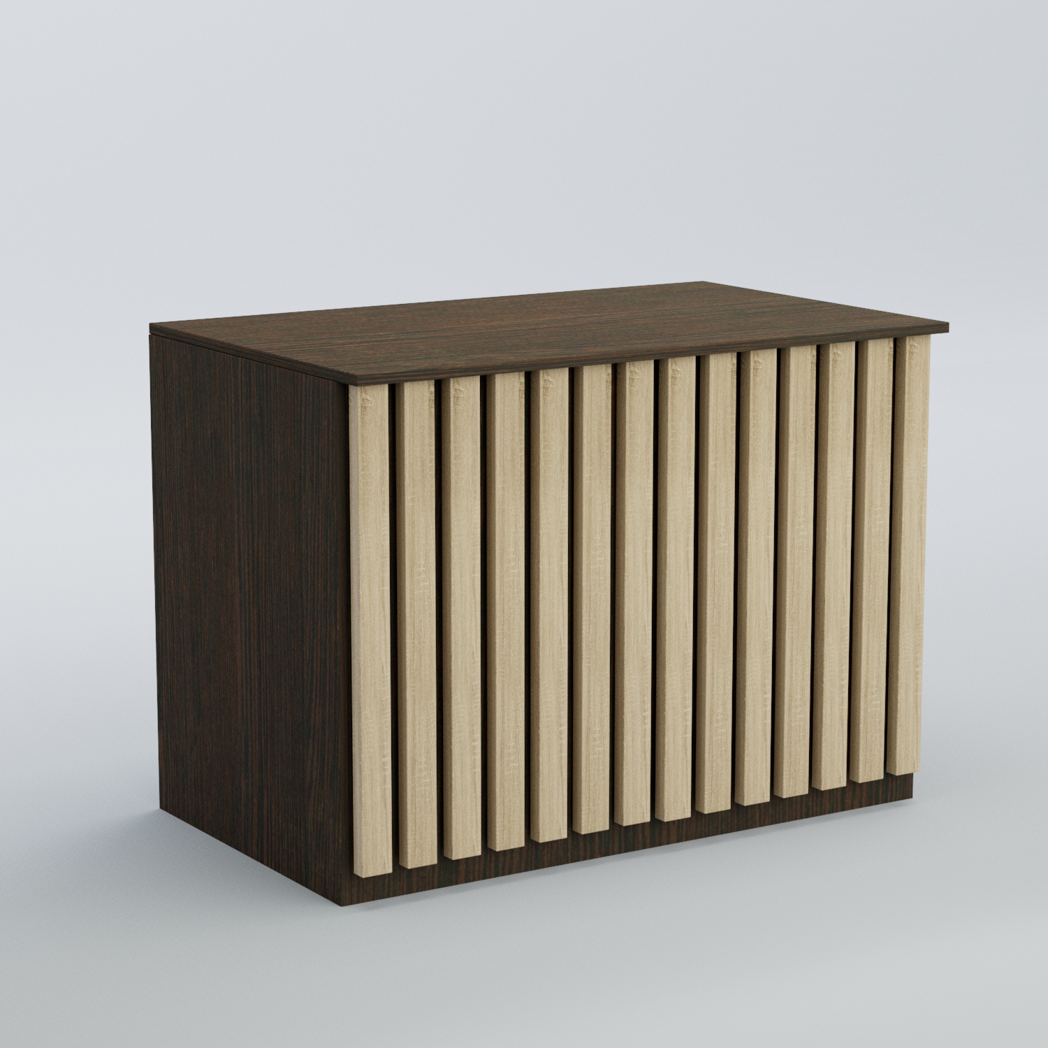 Ресепшен - стол широкий серии ПРИЛИВ №8 Дуб Венге + Дуб Сонома