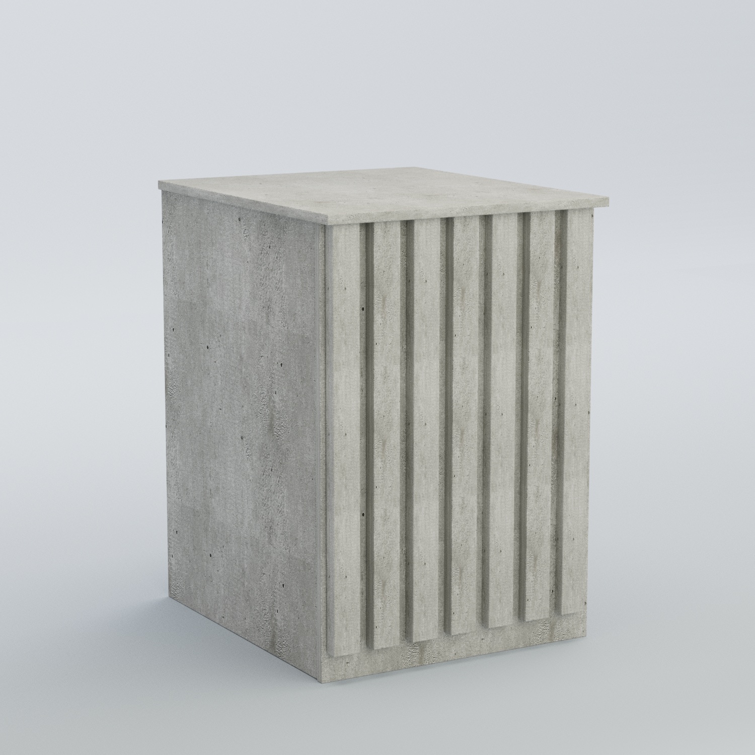 Ресепшен - стол узкий серии ПРИЛИВ №9 Метрополитан Грей