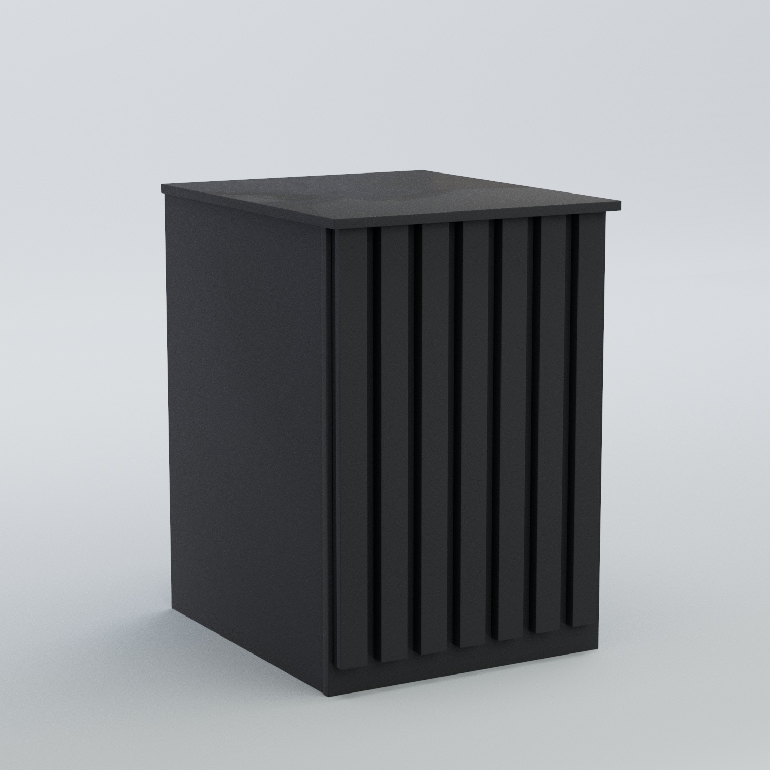 Ресепшен - стол узкий серии ПРИЛИВ №9 Антрацит