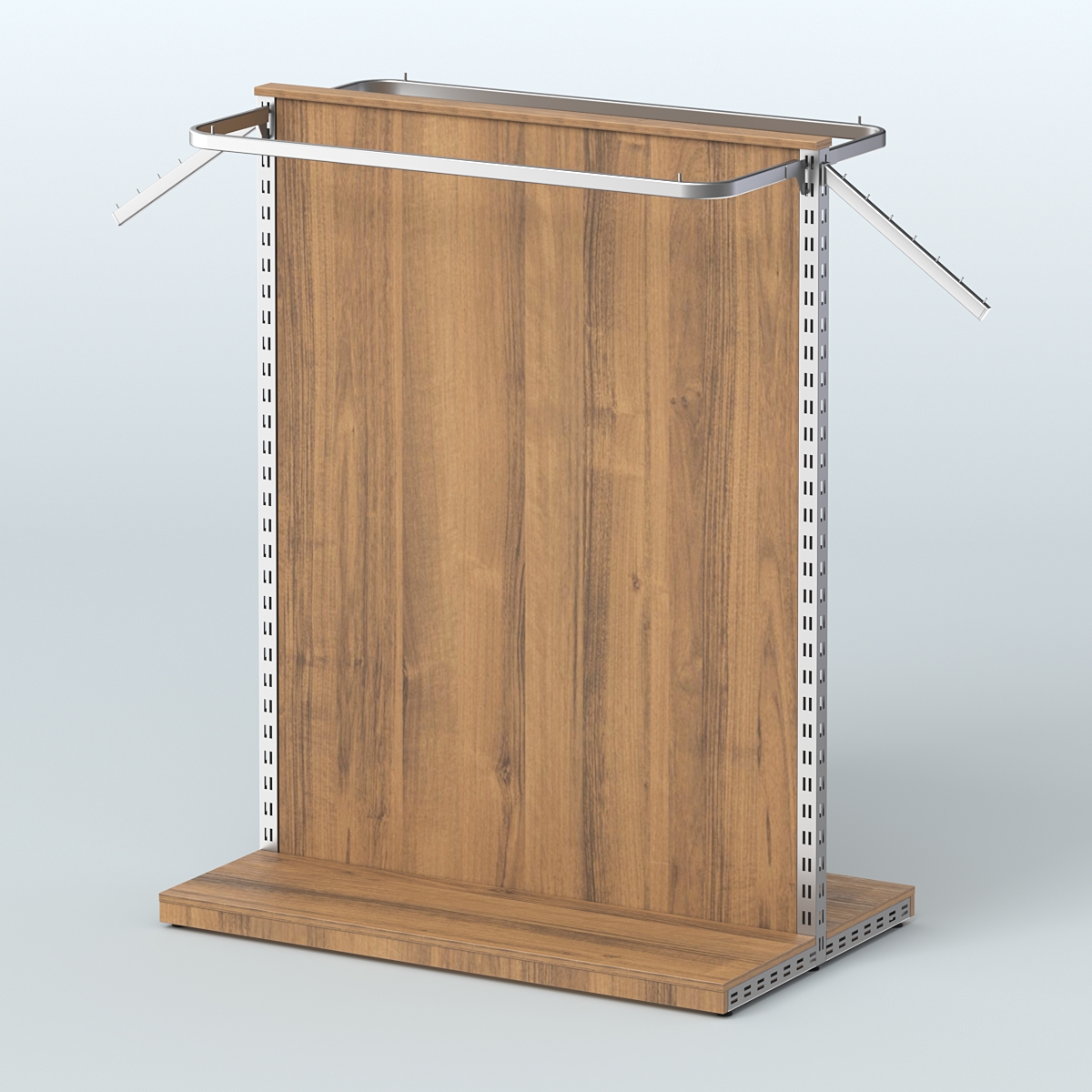 Система ЭЛЕГАНТ островная с ДСП и П-образными поручнями №1 Орех