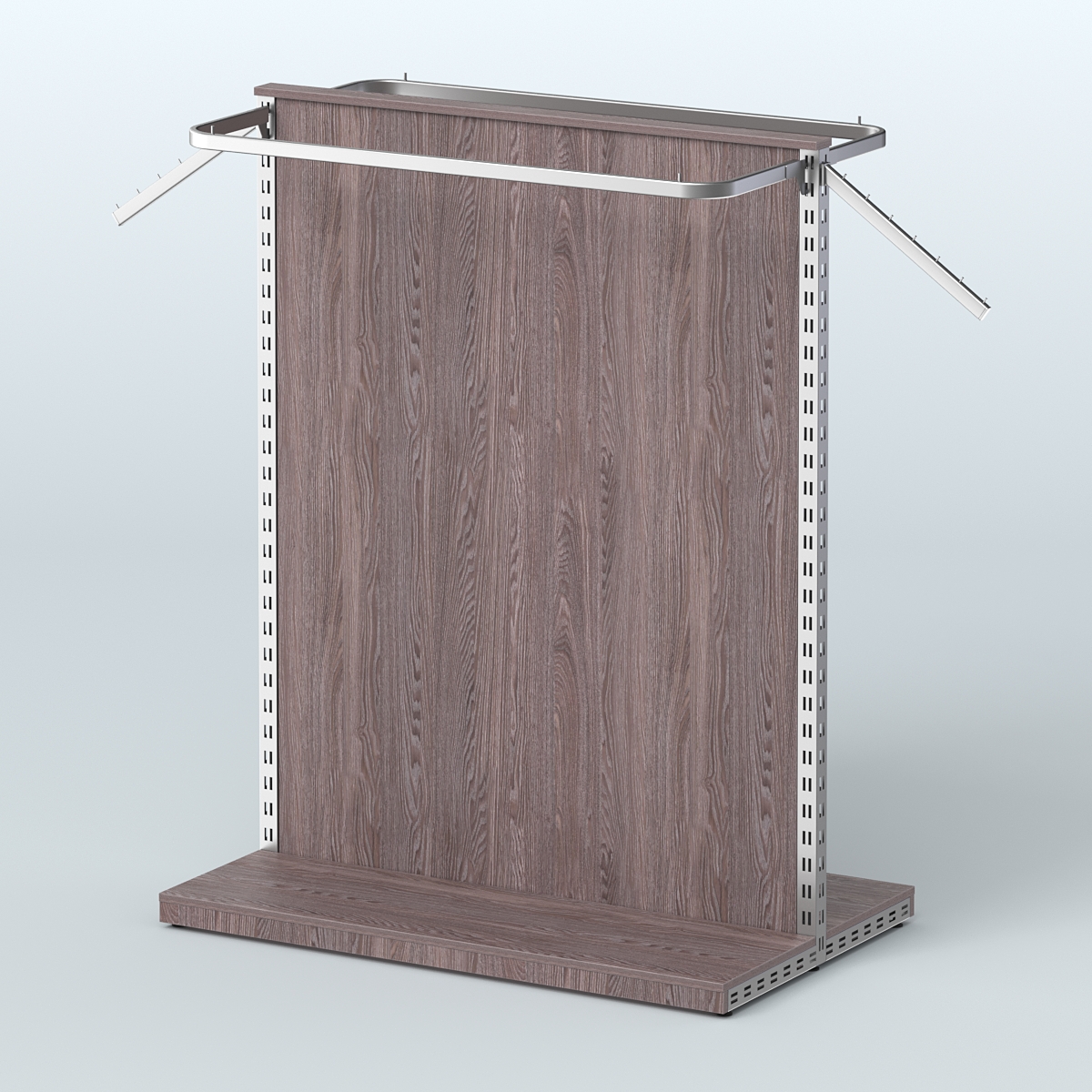 Система ЭЛЕГАНТ островная с ДСП и П-образными поручнями №1 Ясень Анкор темный