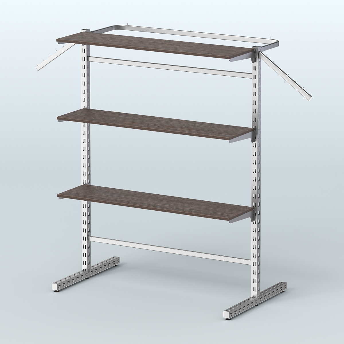 Система ЭЛЕГАНТ островная с полками ДСП №13в Дуб Венге