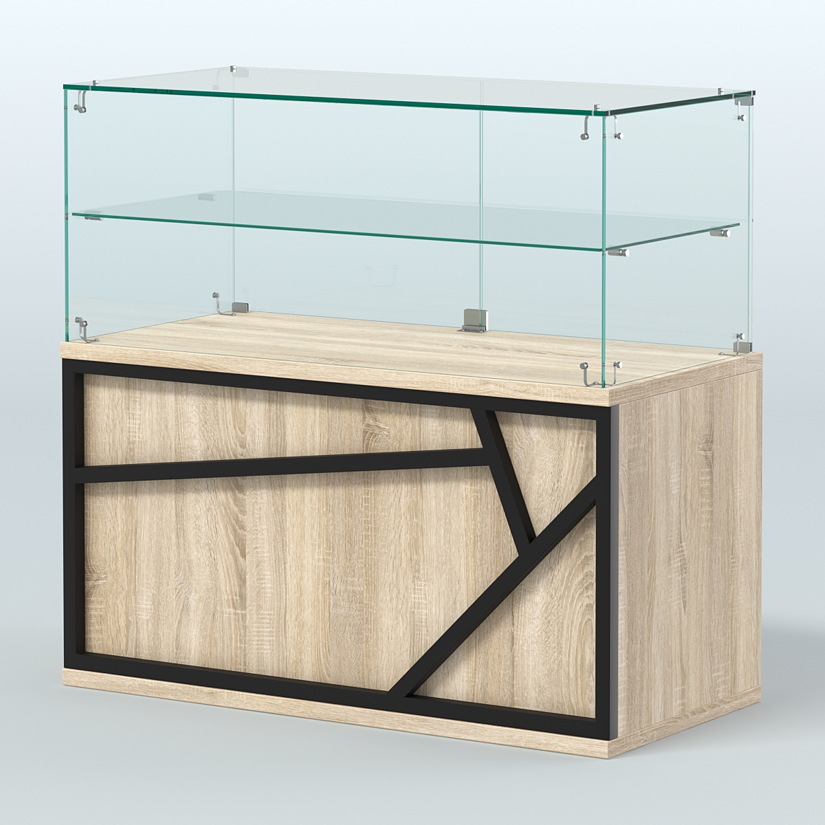 Торговый прилавок низкий серии ЛОФТ - АЛЬФА №31 Дуб Сонома