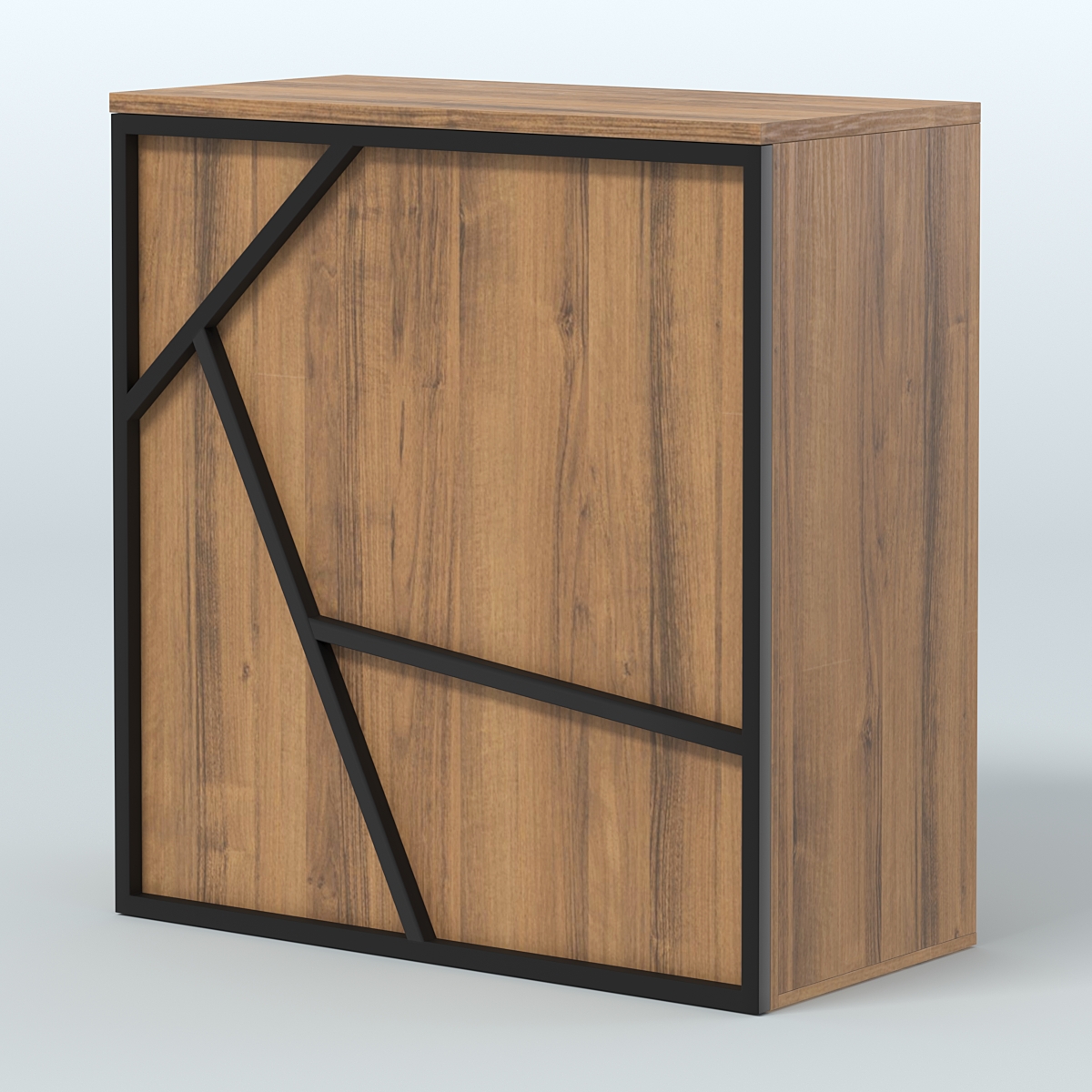 Торговый стол-прилавок серии ЛОФТ - АЛЬФА  №20 Орех