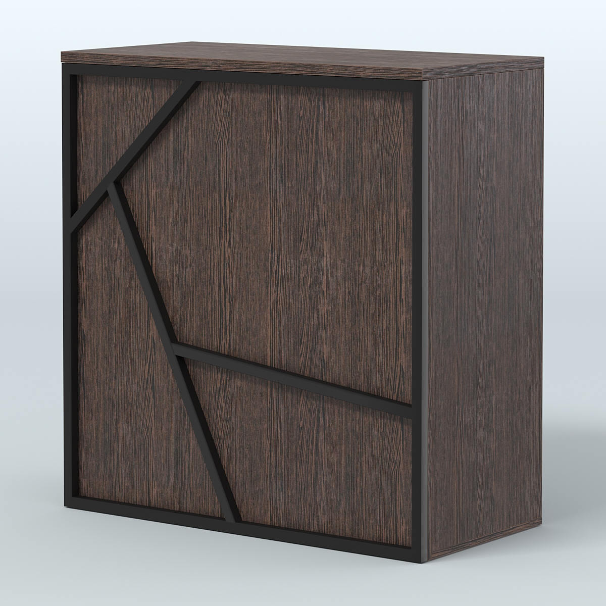 Торговый стол-прилавок серии ЛОФТ - АЛЬФА  №20 Дуб Венге