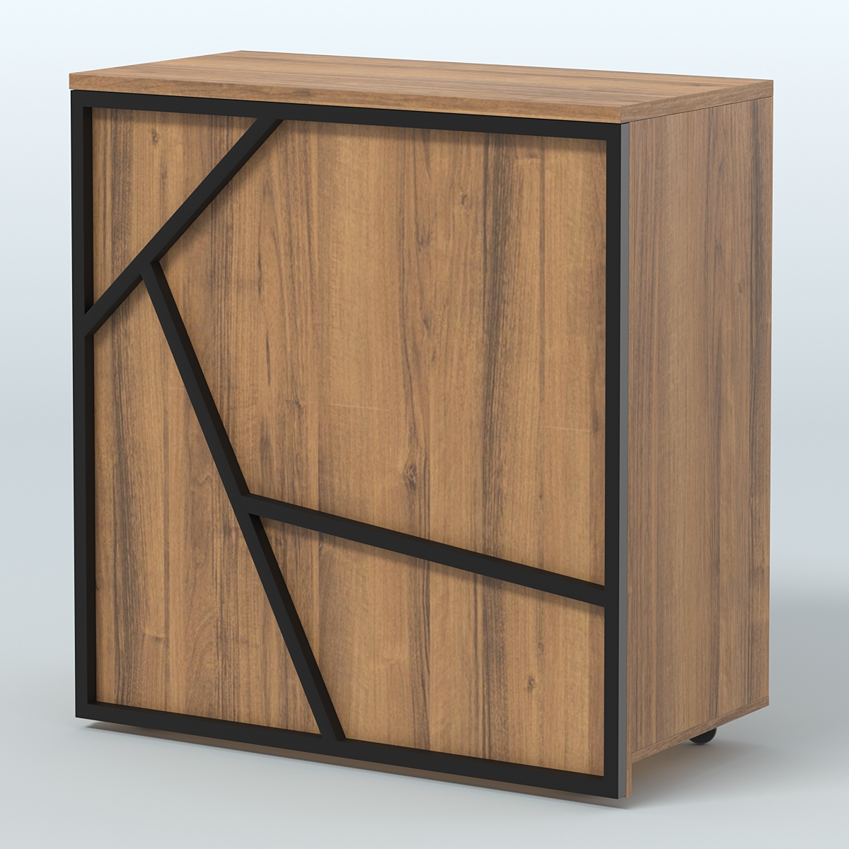 Торговый прилавок под кассу серии ЛОФТ - АЛЬФА №1 Орех