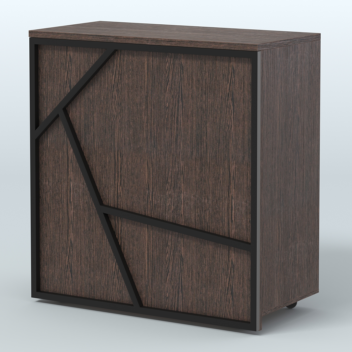 Торговый прилавок под кассу серии ЛОФТ - АЛЬФА №1 Дуб Венге