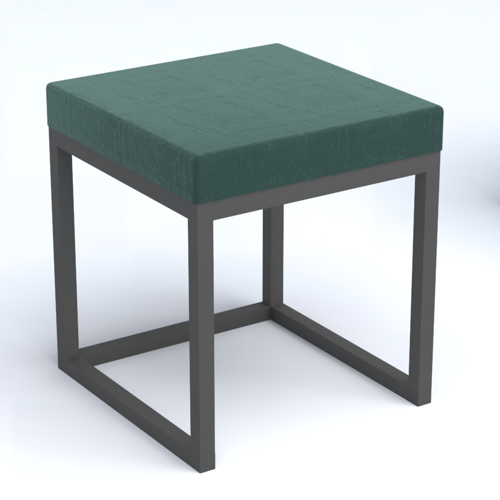 Пуфик ЛОФТ №2 Tiffany 10 Dk. Green